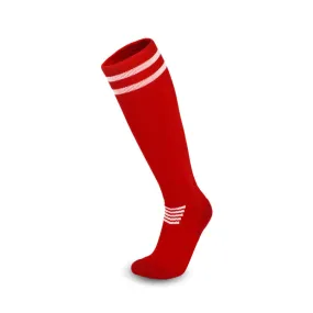 3 Pack Mens Cushioned Football Socks Red