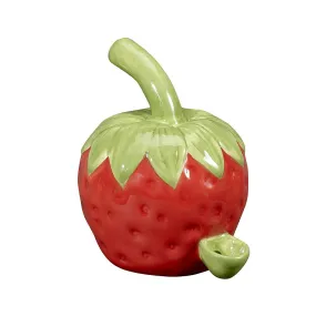 5" Ceramic Strawberry Pipe