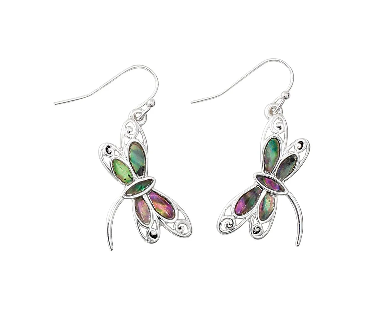 Abalone Dragonfly Earrings