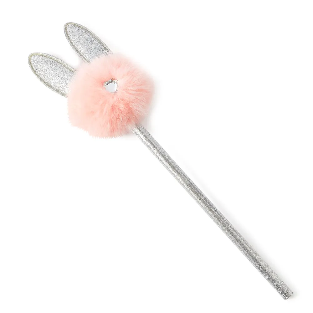 Accessorize London Girl's Pink Bunny Pom Pencil