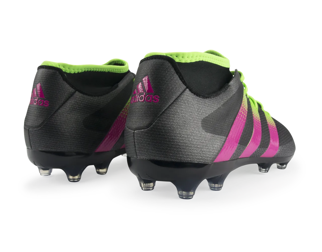 adidas Men's ACE 16.2 PrimeMesh FG/AG Black/Shock Pink/Solar Green