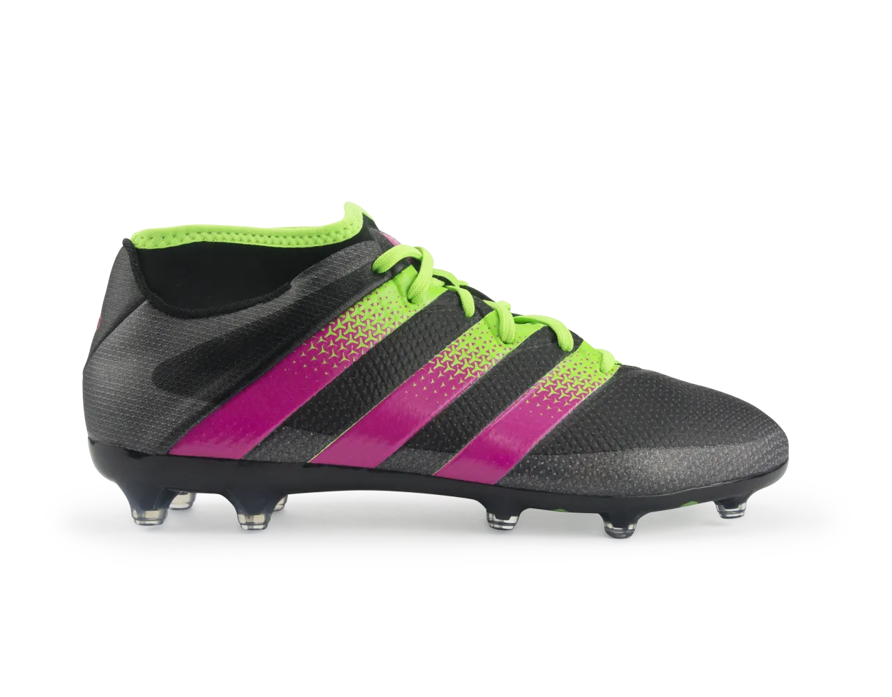 adidas Men's ACE 16.2 PrimeMesh FG/AG Black/Shock Pink/Solar Green