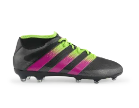 adidas Men's ACE 16.2 PrimeMesh FG/AG Black/Shock Pink/Solar Green