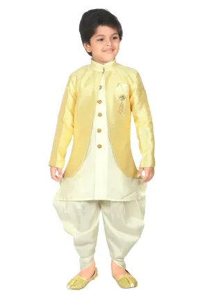 ahhaaaa Ethnic Wear Indo-Western Sherwani and Dhoti Pant for Boys