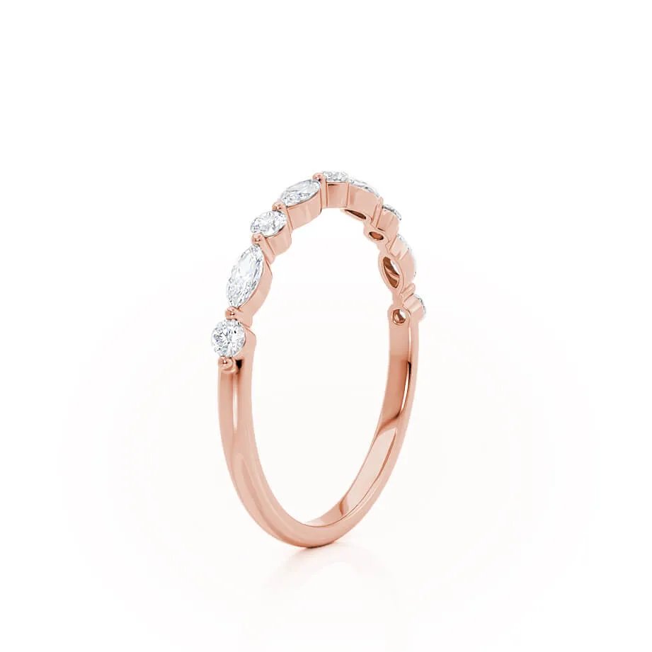 ALLURE LOVE-  18k Rose Gold Scatter Eternity Ring