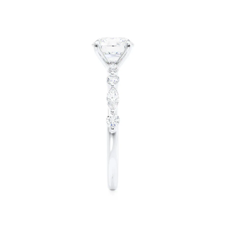 ALLURE - Round Lab Diamond 950 Platinum Scatter Ring