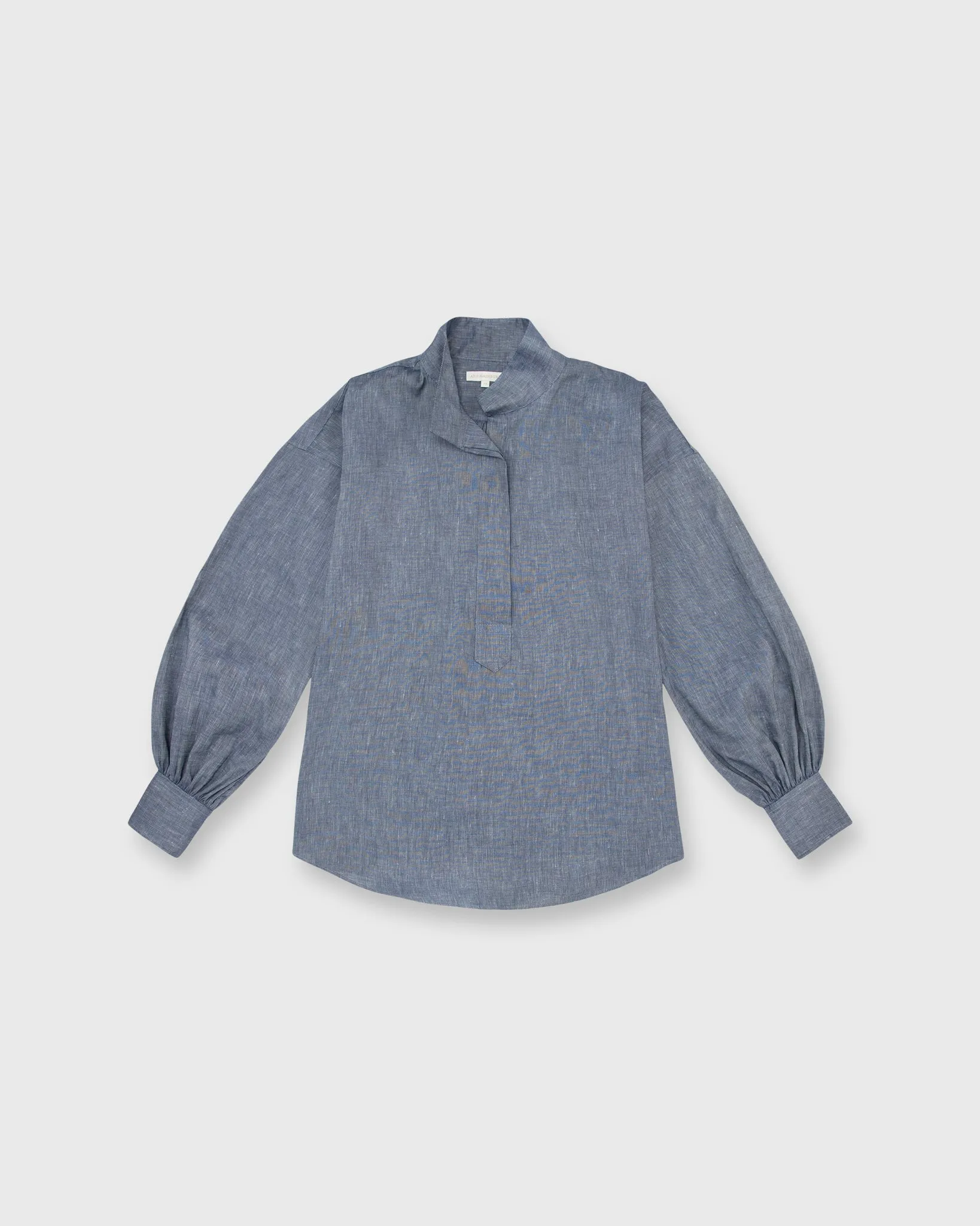 Anaya Popover Shirt in Indigo Cotolino Chambray