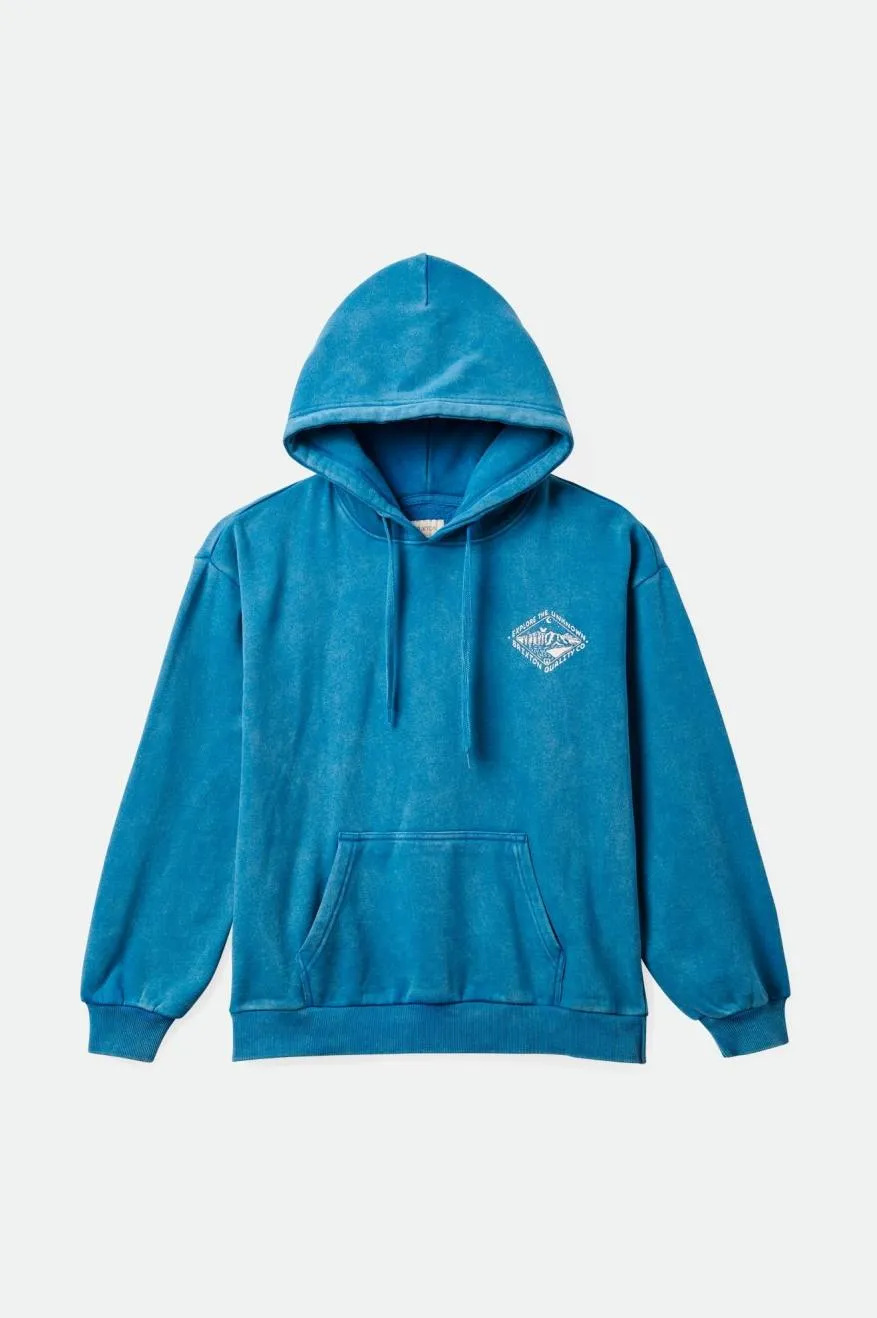 Appalachian Women's Hoodie - Sapphire Worn Wash