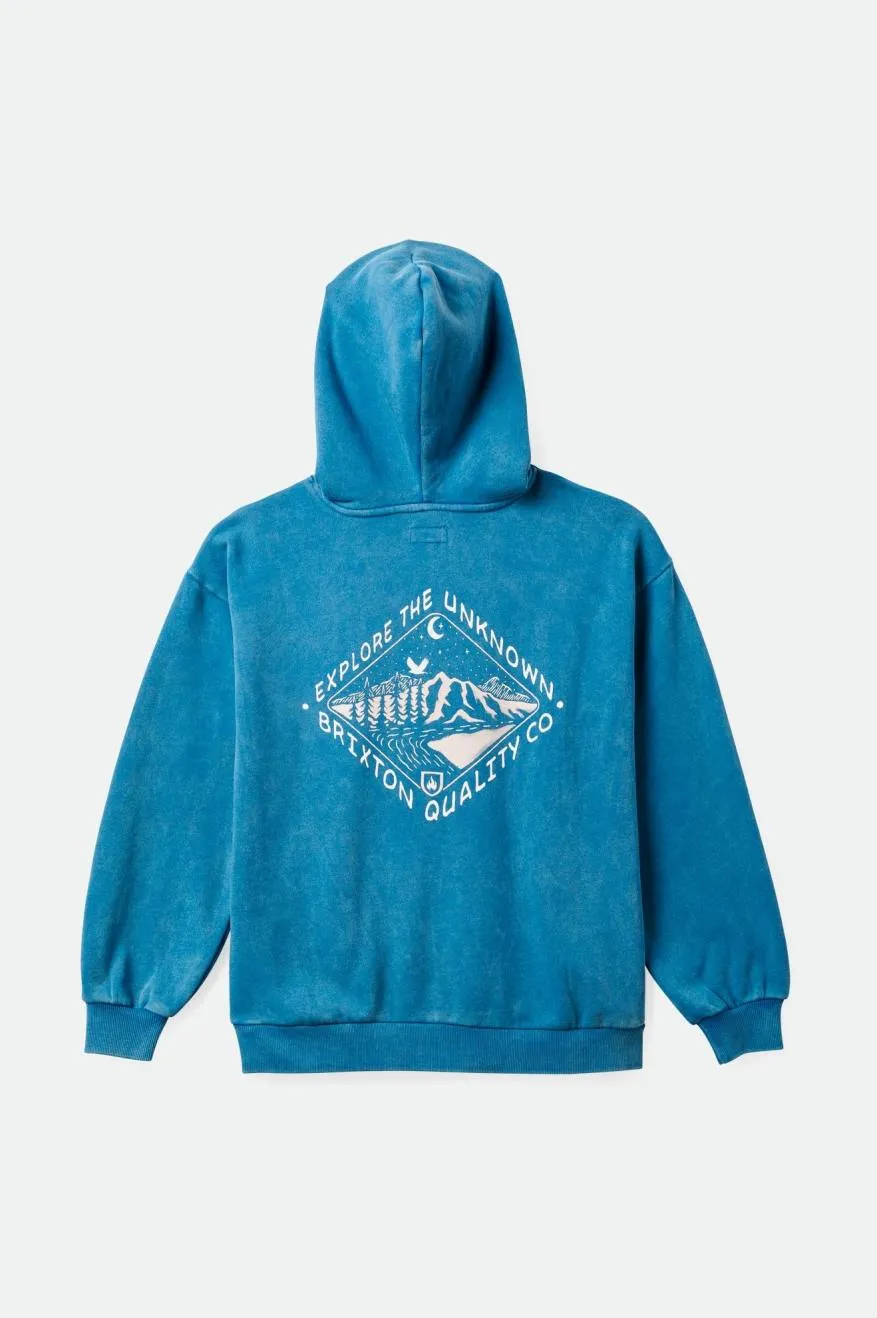 Appalachian Women's Hoodie - Sapphire Worn Wash