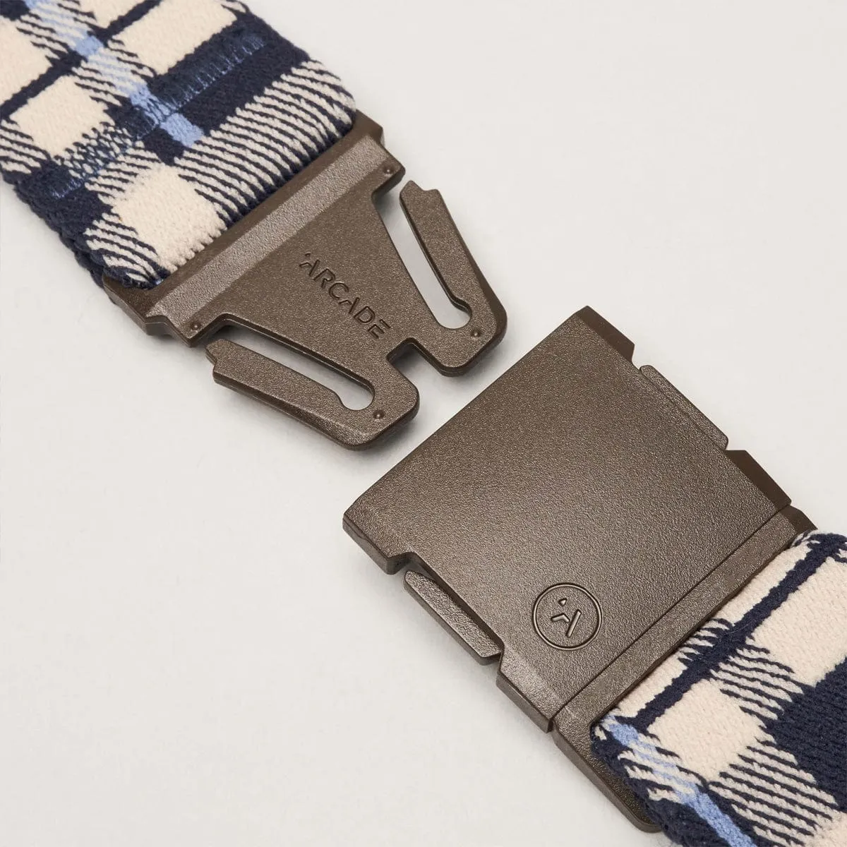 Arcade Belts Plaid - Navy Oat