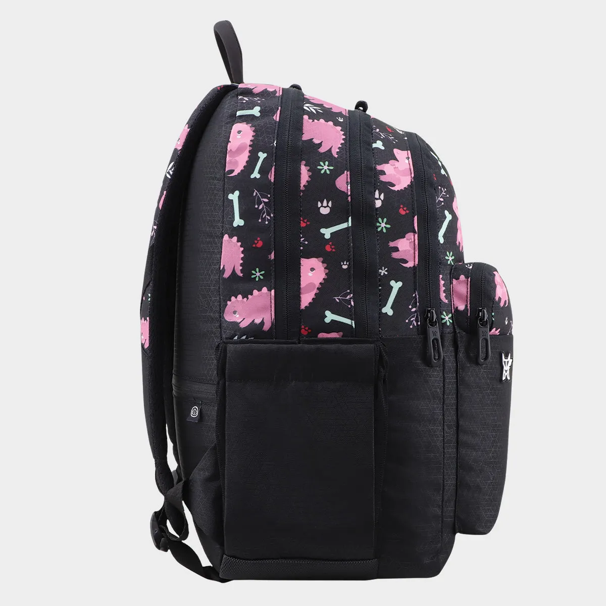 Arctic Fox Saurus Pink School Backpack for Boys and Girls