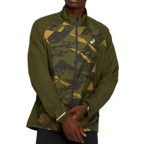 Asics Future Camo Mens Running Jacket - Green