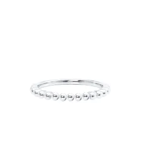 AUSHA - Bubble & Bead Stacking Eternity Band 18k White Gold