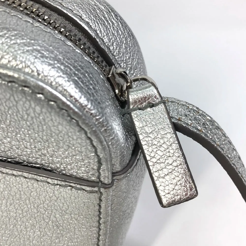 BALENCIAGA Shoulder Bag 552372 leather Silver logo Everyday camera bag Women Used Authentic