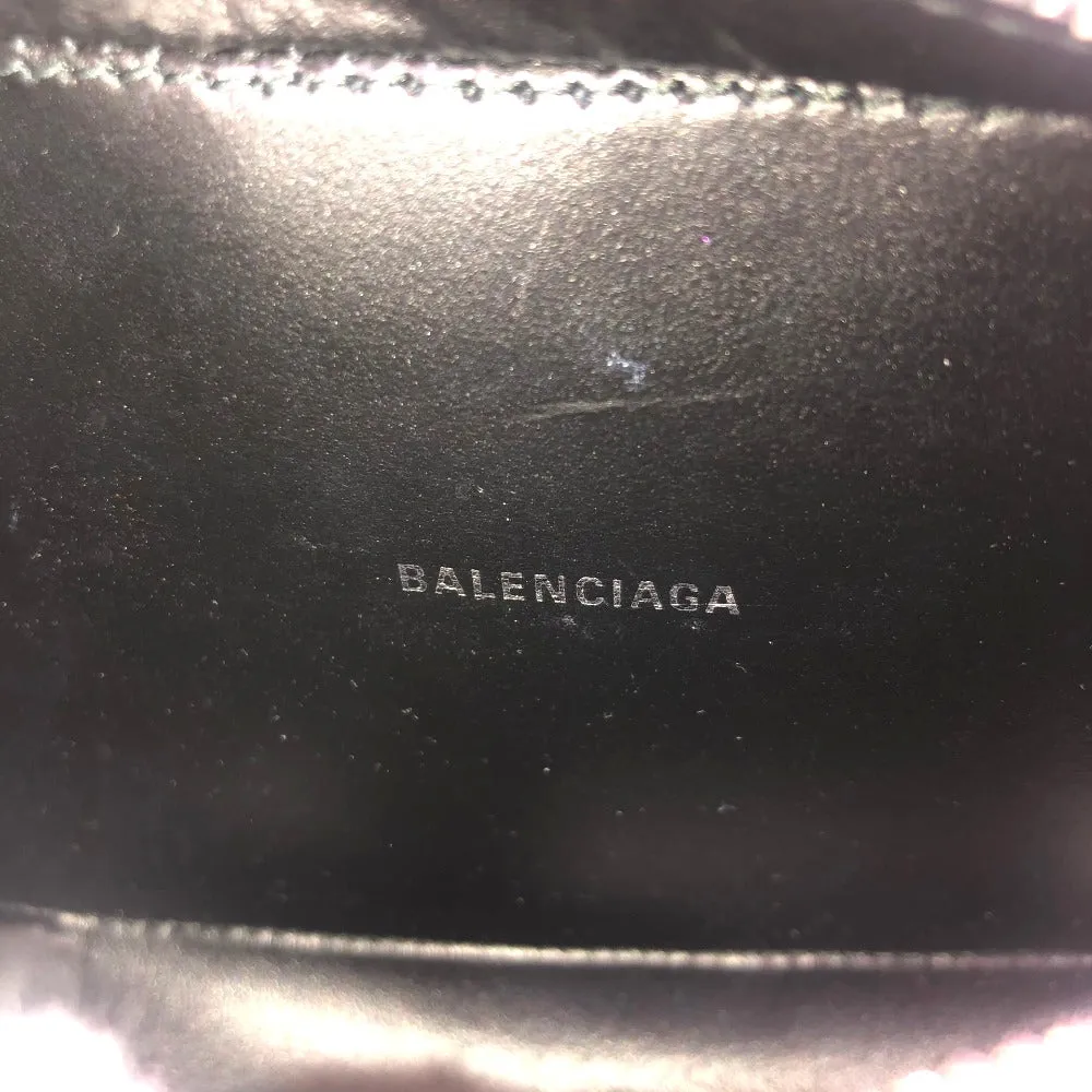 BALENCIAGA Shoulder Bag 552372 leather Silver logo Everyday camera bag Women Used Authentic