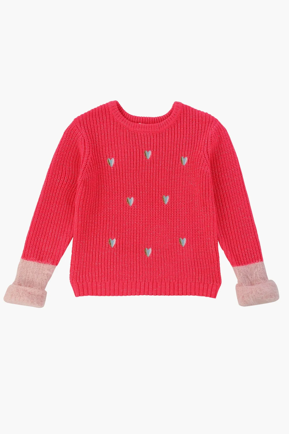 Billieblush Girls Sweater With Hearts (Size 12 left)