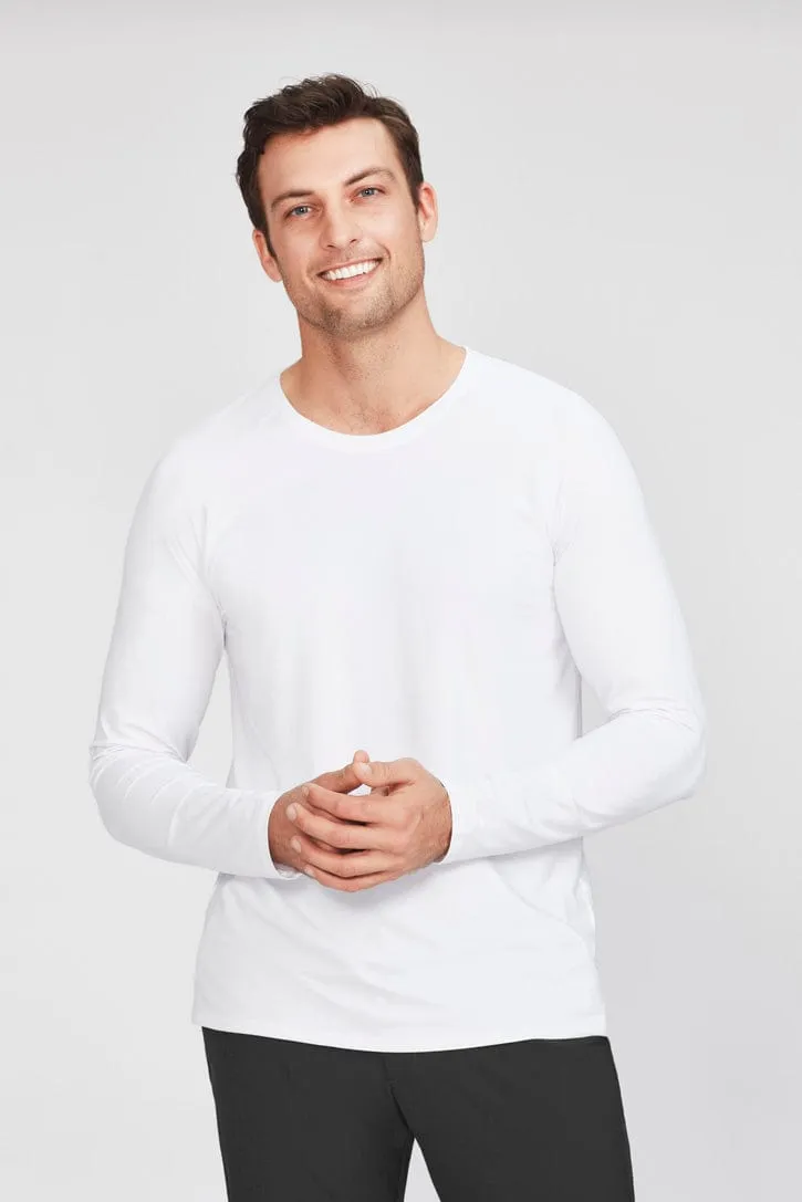 Biz Care Performance Men's Cotton Long Sleeve Tee CT247ML