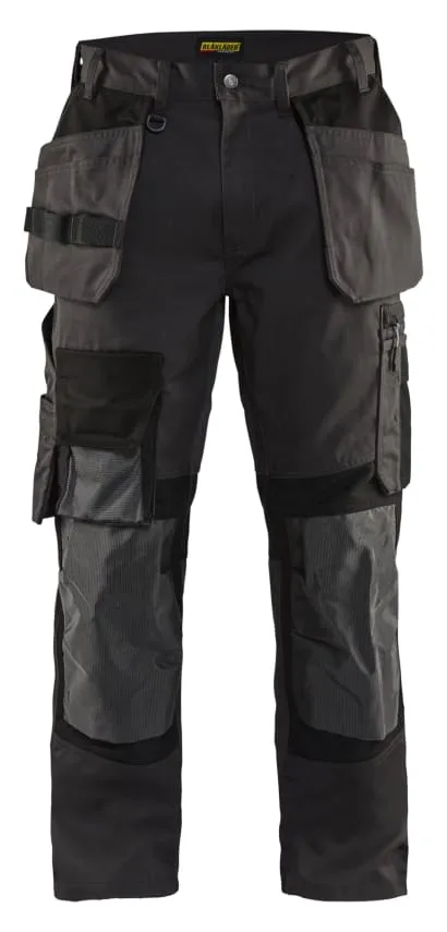 Blaklader Craftsman Flex Floorlayer Trousers in Dark Grey/Black -1554