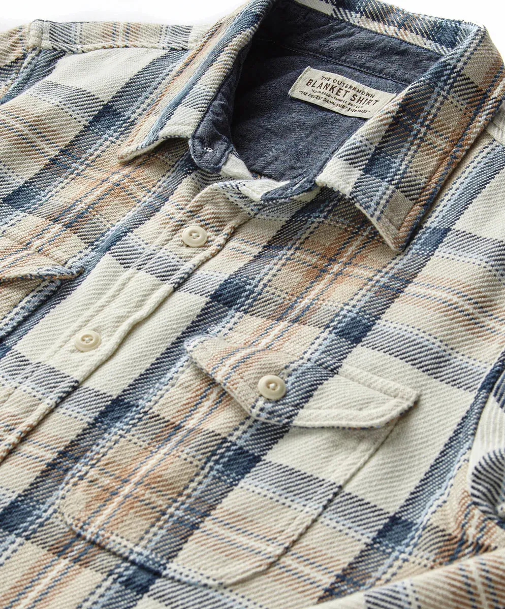 Blanket Shirt in Sandy Ocean Plaid