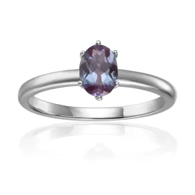 Blue Sapphire Solitaire Ring