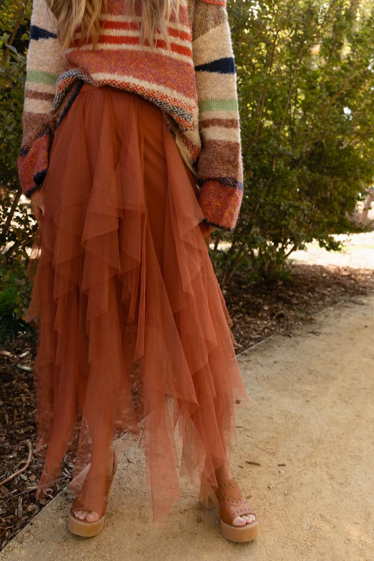 Boho Ballerina Skirt - Camel