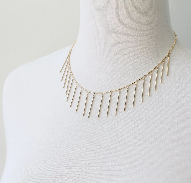 Boho Fringe Necklace