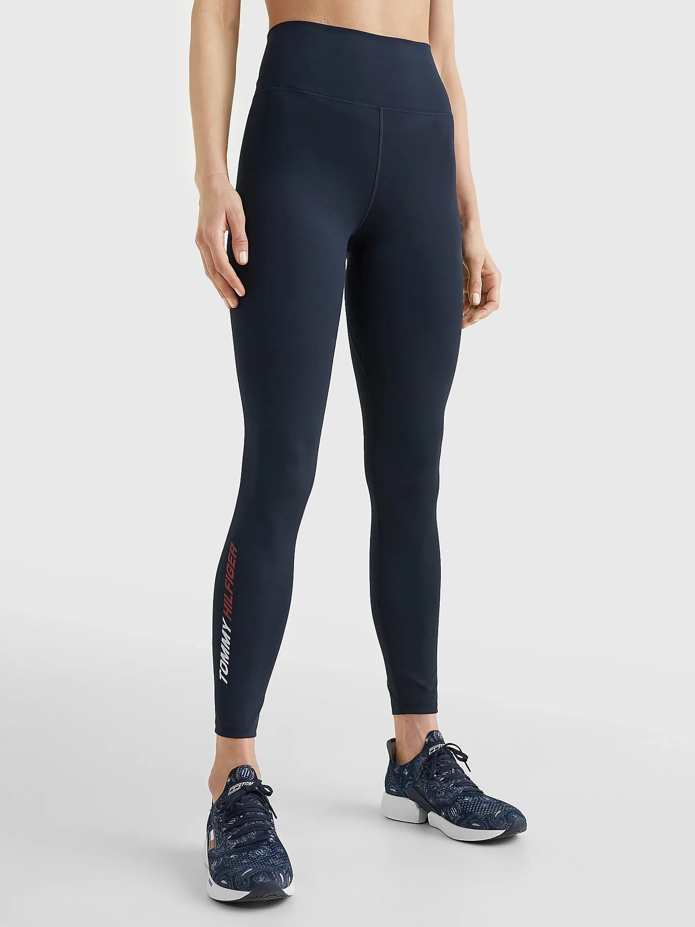 Branded core legging -Navy