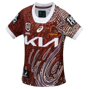 Brisbane Broncos 2024 Kids Indigenous Jersey NRL Rugby League by Asics