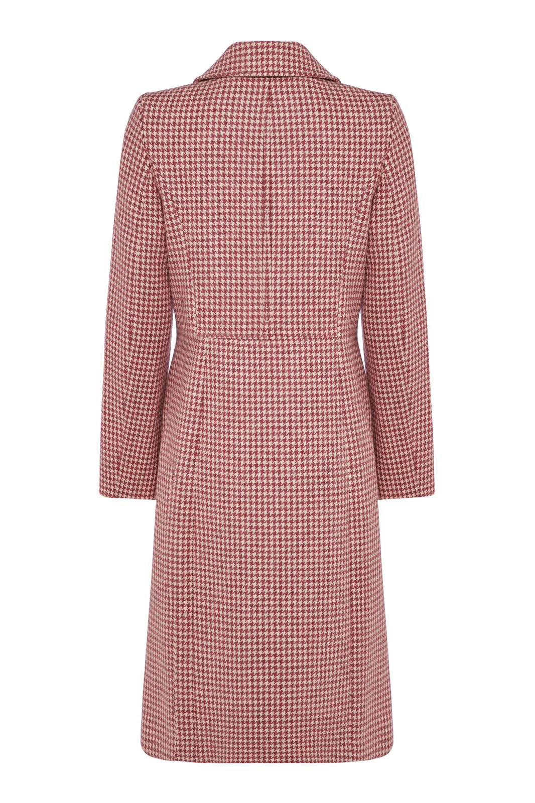 Brompton Raspberry Check Wool Coat - 25% OFF