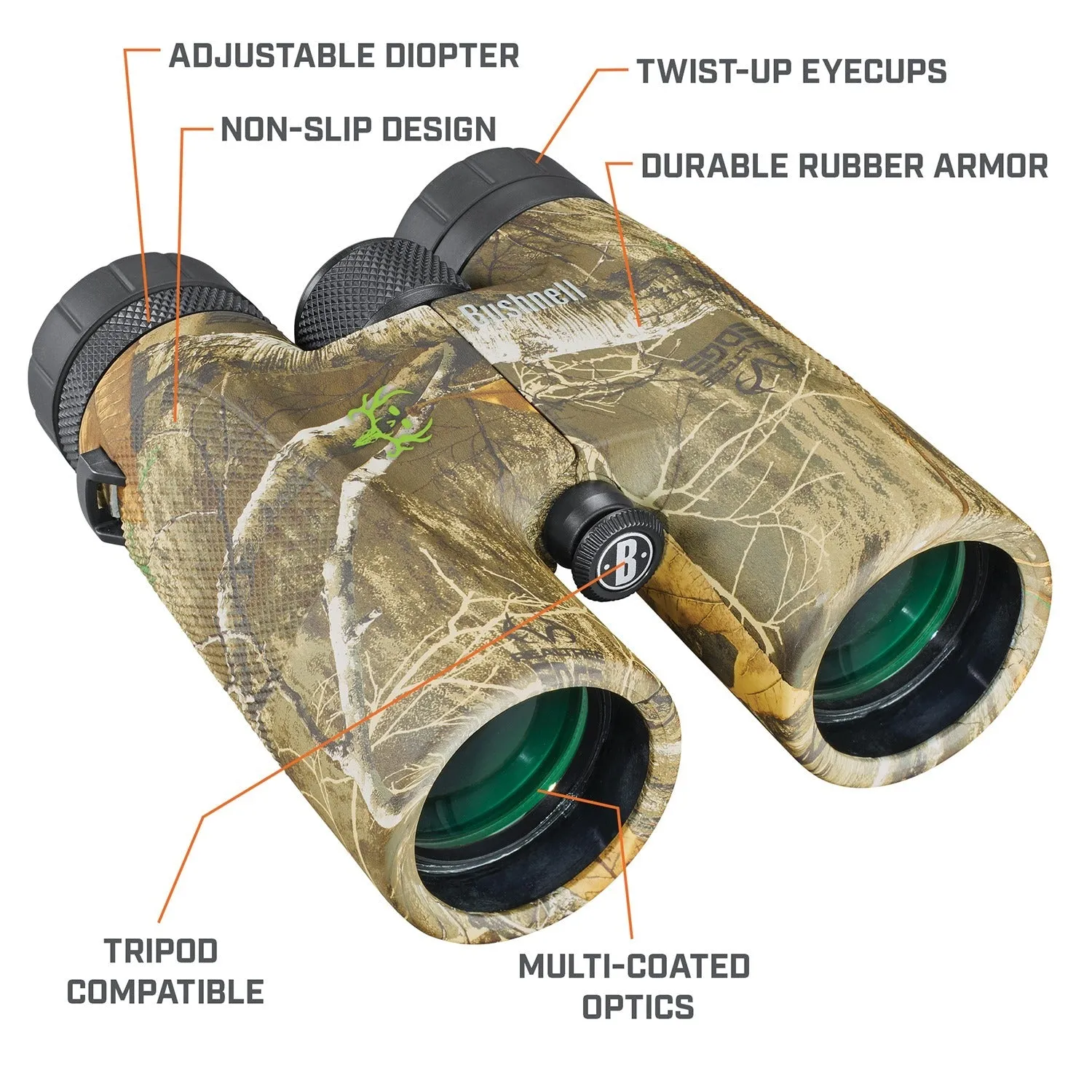 Bushnell 141042RB Bone Collector 10x 42 mm PowerView Binoculars