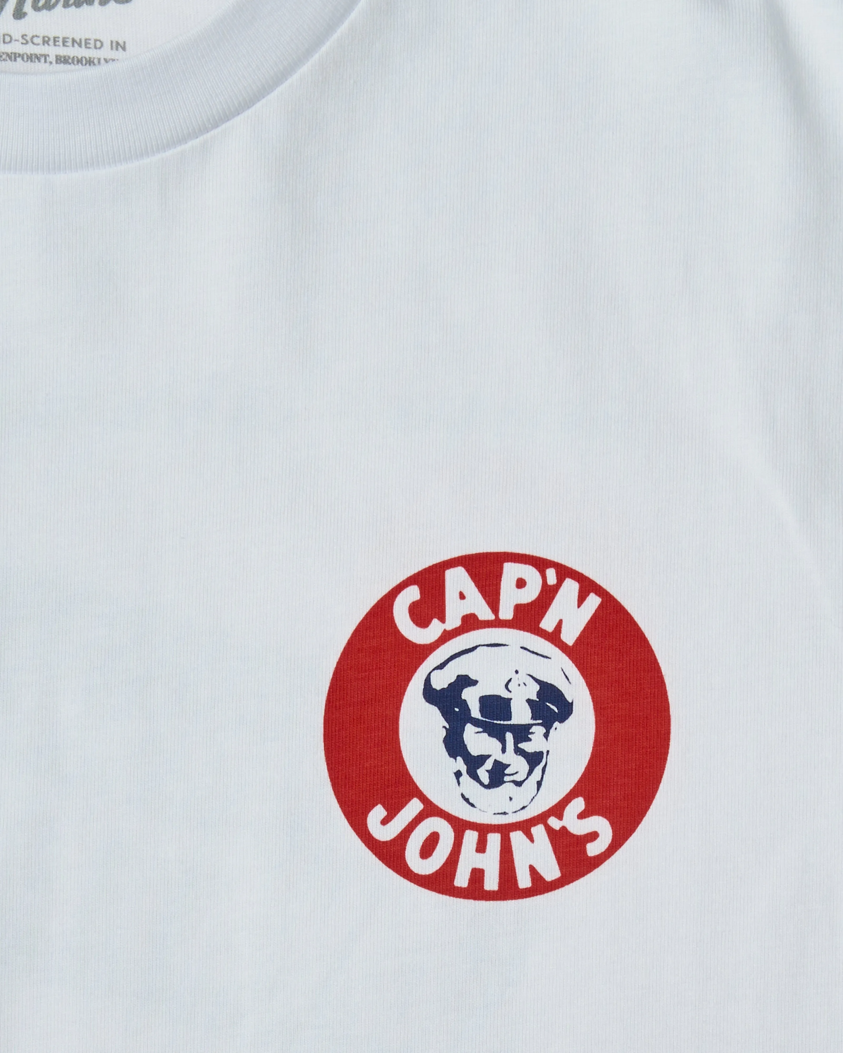 Cap'n John's Tee in White