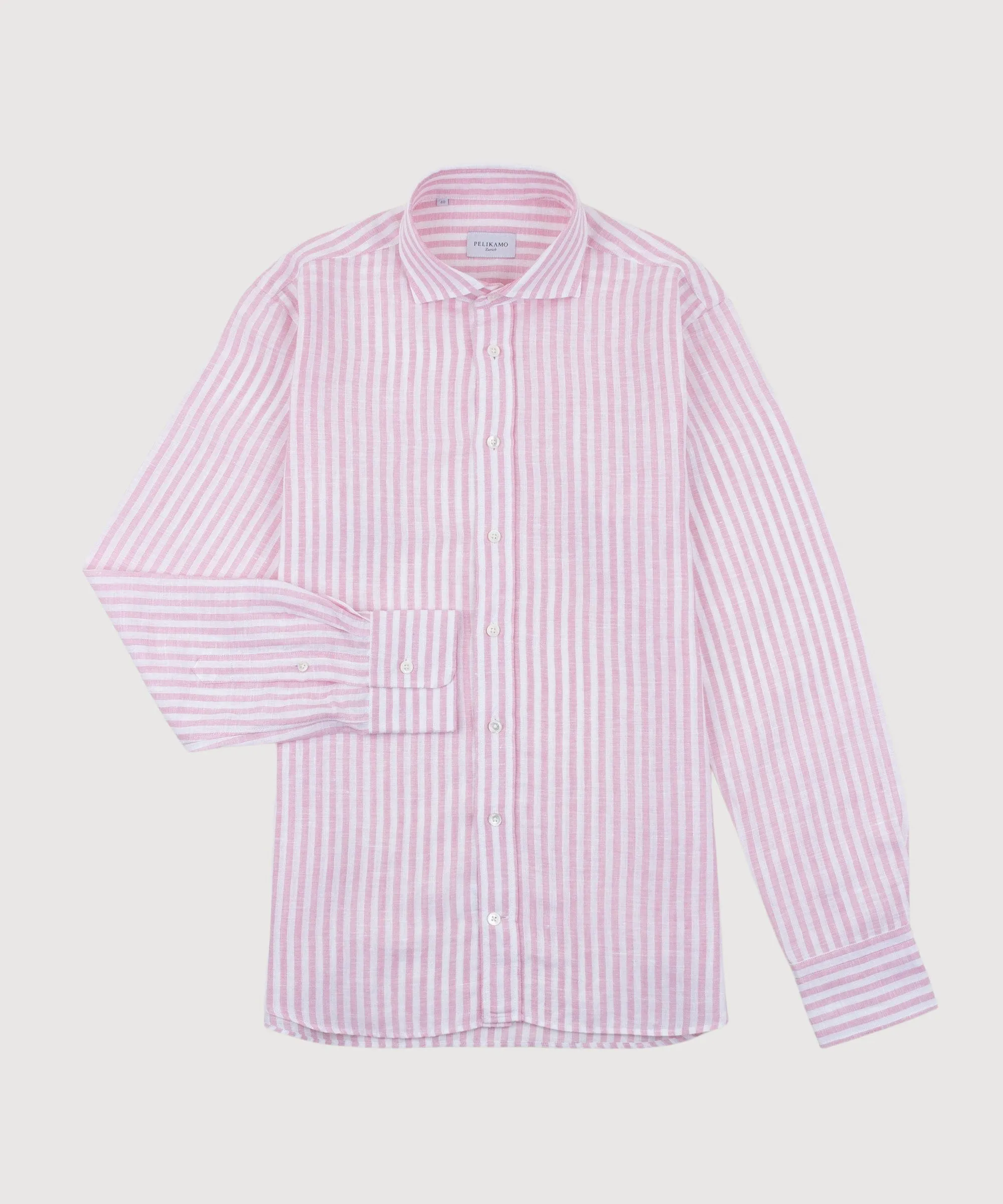 Casual Bold Striped Linen Shirt