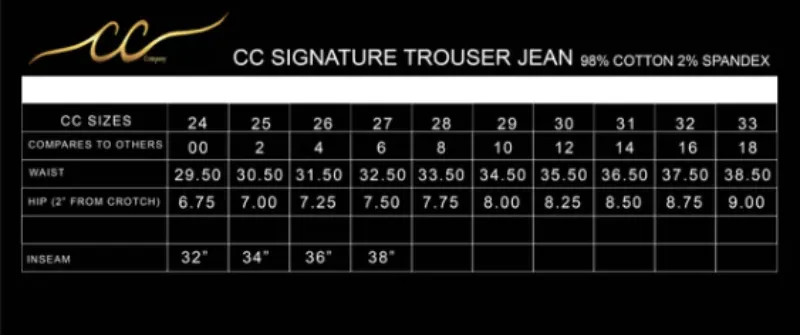 CC Western Jeans Womens Signature Series Trouser