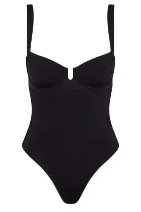 Clovelly One Piece Long - Black