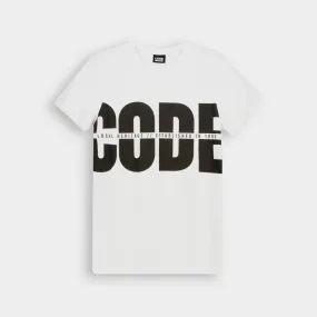 Code M Egret Tee _ 180580 _ White