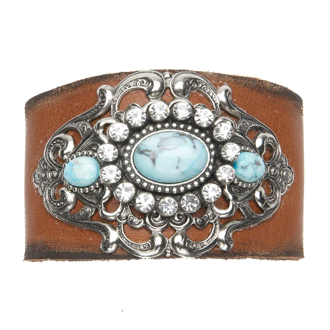 Cowgirl Confetti Women's Timeless Allure Leather Cuff Bracelet