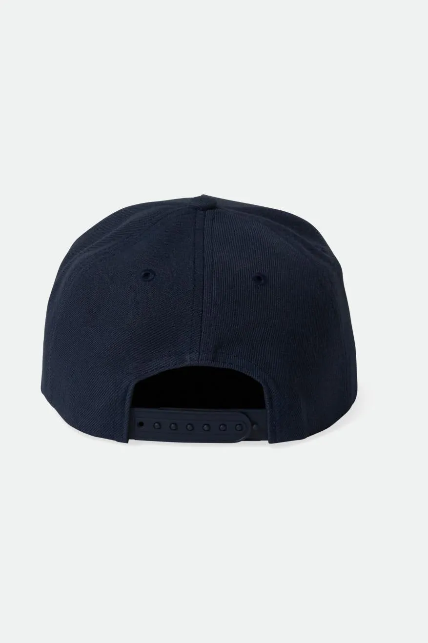 Crest C Netplus Snapback - Washed Navy/Washed Navy