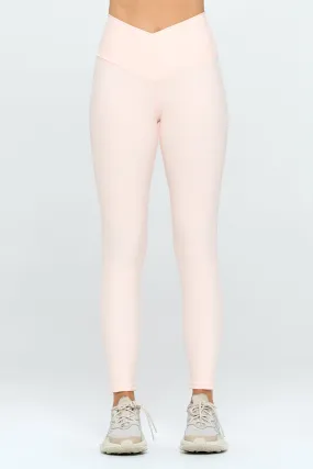 Cristina - Peach Cross Over 7/8 Legging (High-Waist) - LIMITED EDITION