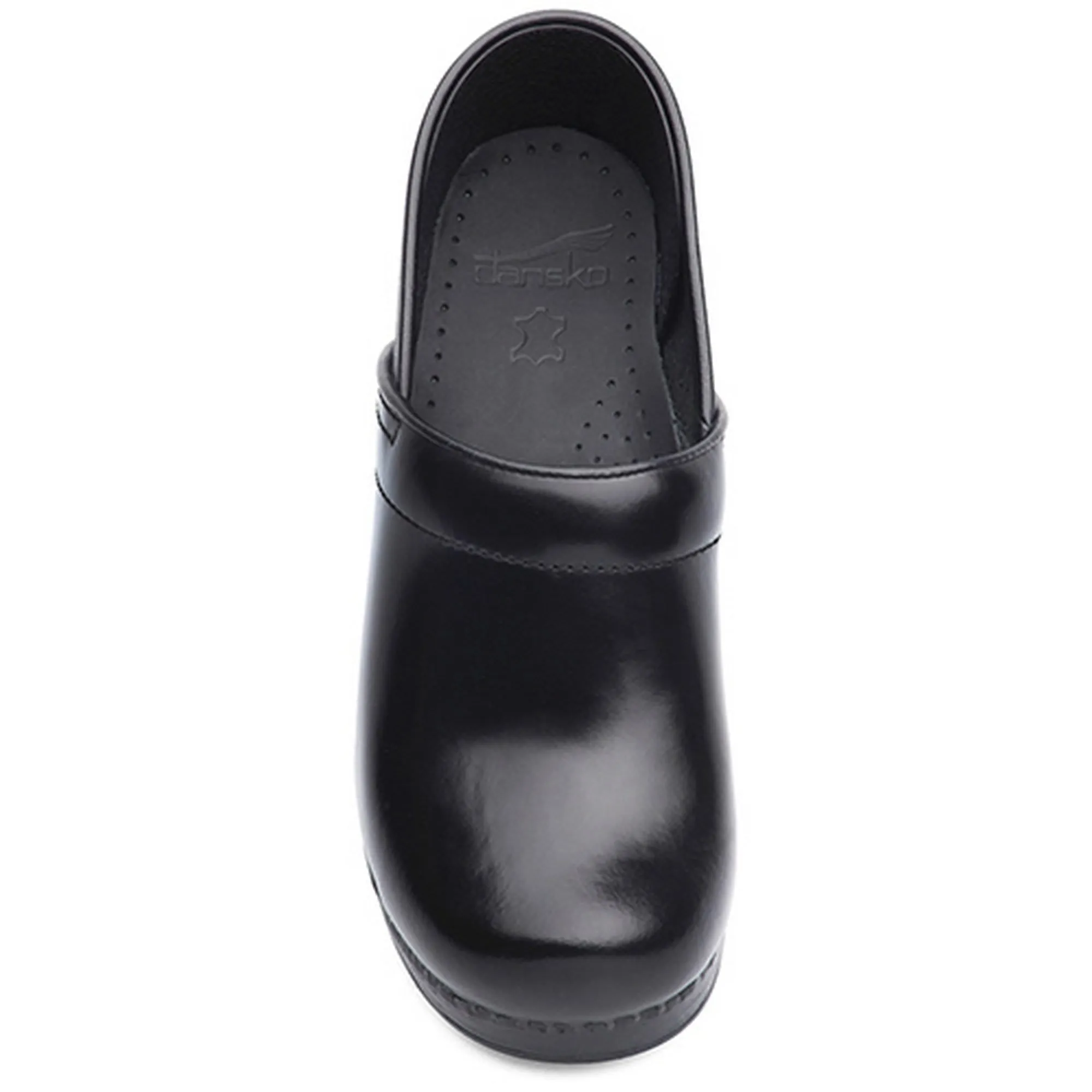 DANSKO Men's Professional Black Cabrio Leather Clogs