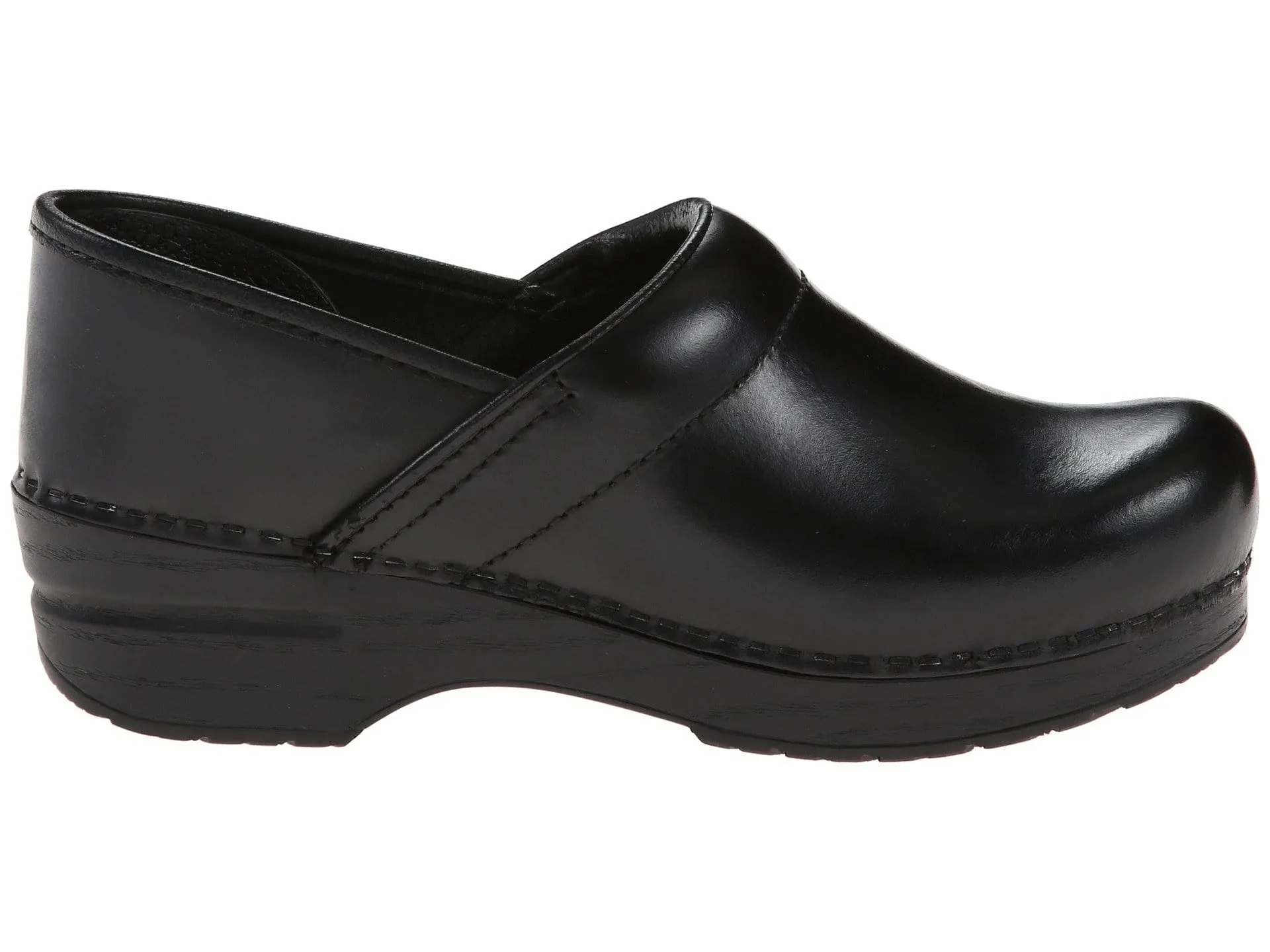 DANSKO Men's Professional Black Cabrio Leather Clogs