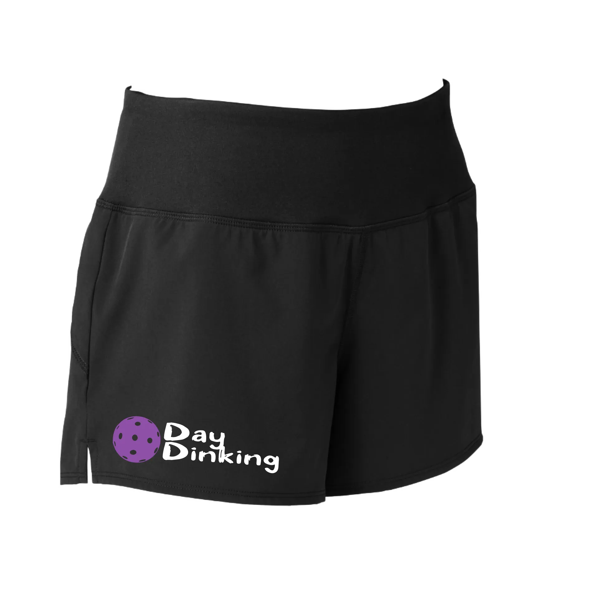 Day Dinking (Pickleball Colors Purple Rainbow White Yellow Red) | Women's Pickleball Shorts