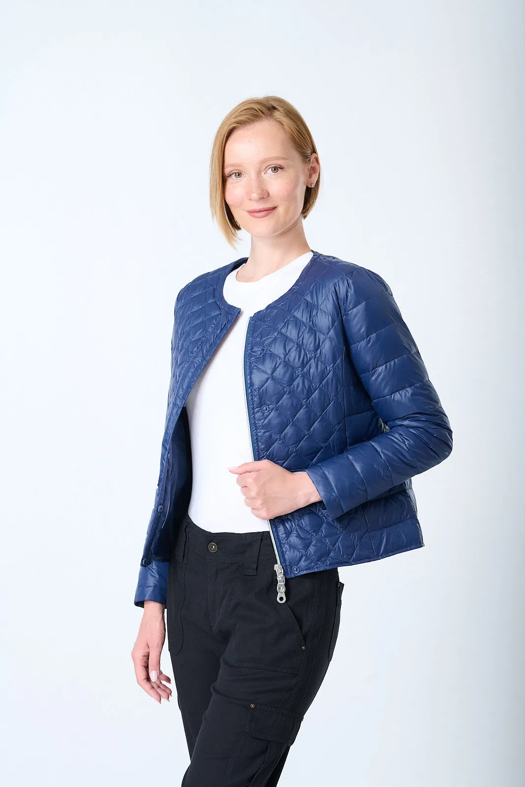 Diamond Quilted Travel Jacket