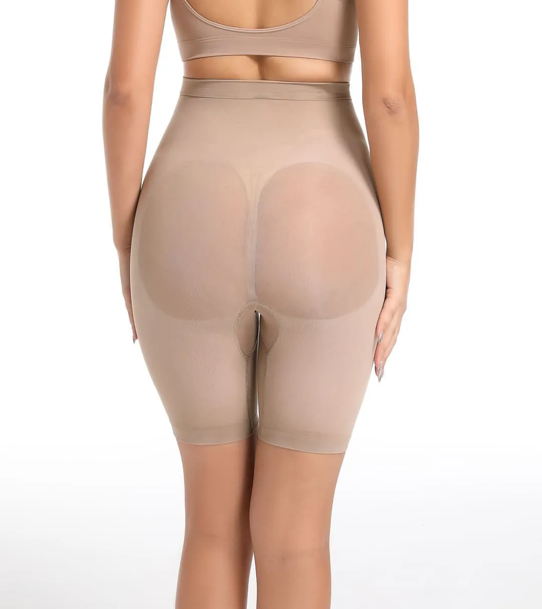 DM Shapewear seamless High Waist above the knee push up shorts Mt000374B