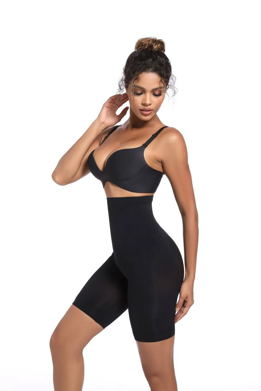 DM Shapewear seamless High Waist above the knee push up shorts Mt000374B