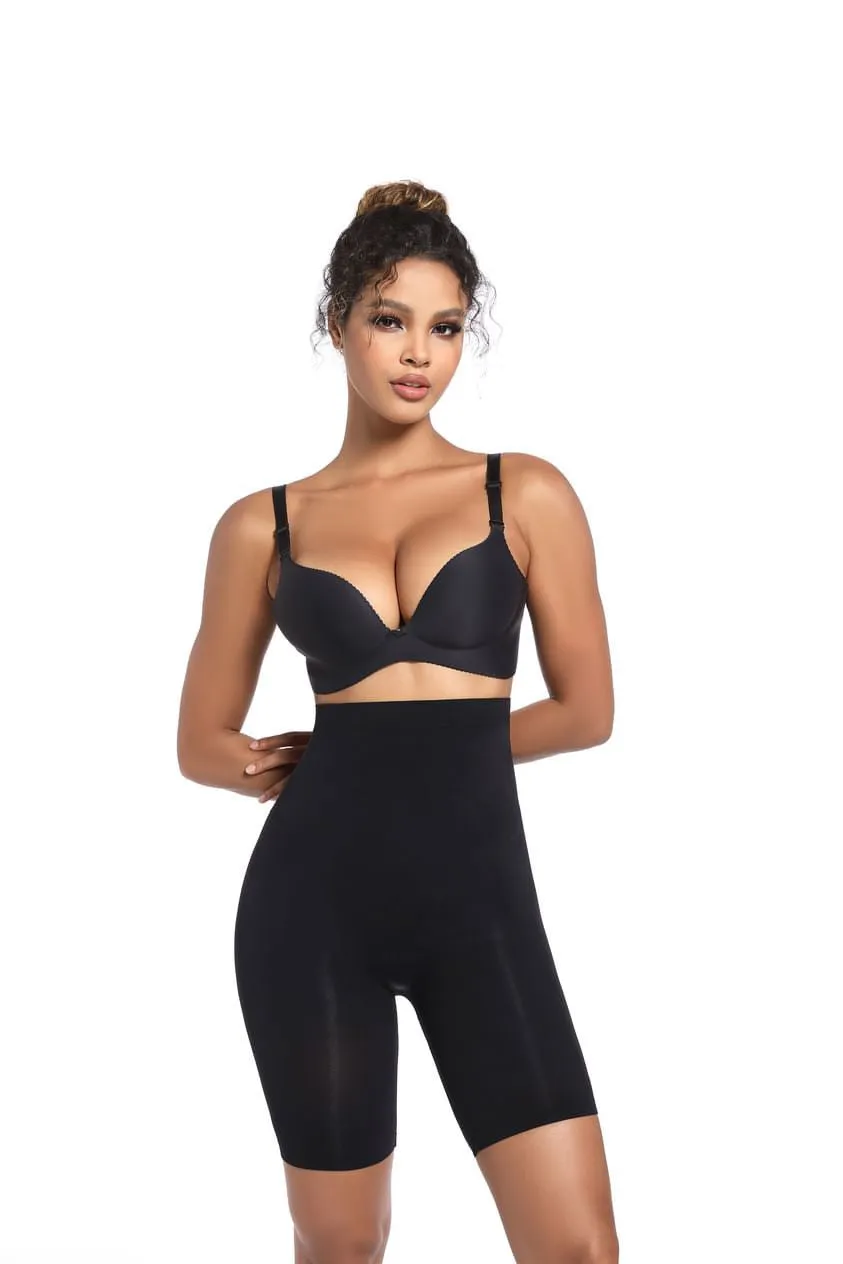 DM Shapewear seamless High Waist above the knee push up shorts Mt000374B