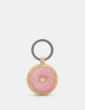 Donut Leather Keyring