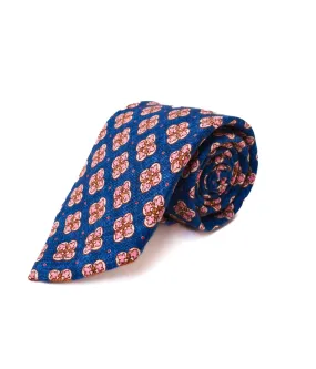 Edward Armah Denim/Pink Neat Tie