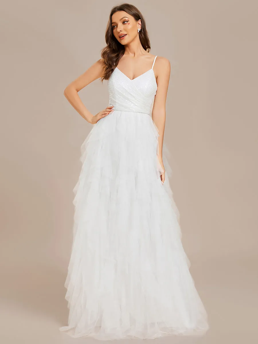 Elegant Pure Sequins Lace Sweetheart Neck Wholesale Wedding Dresses