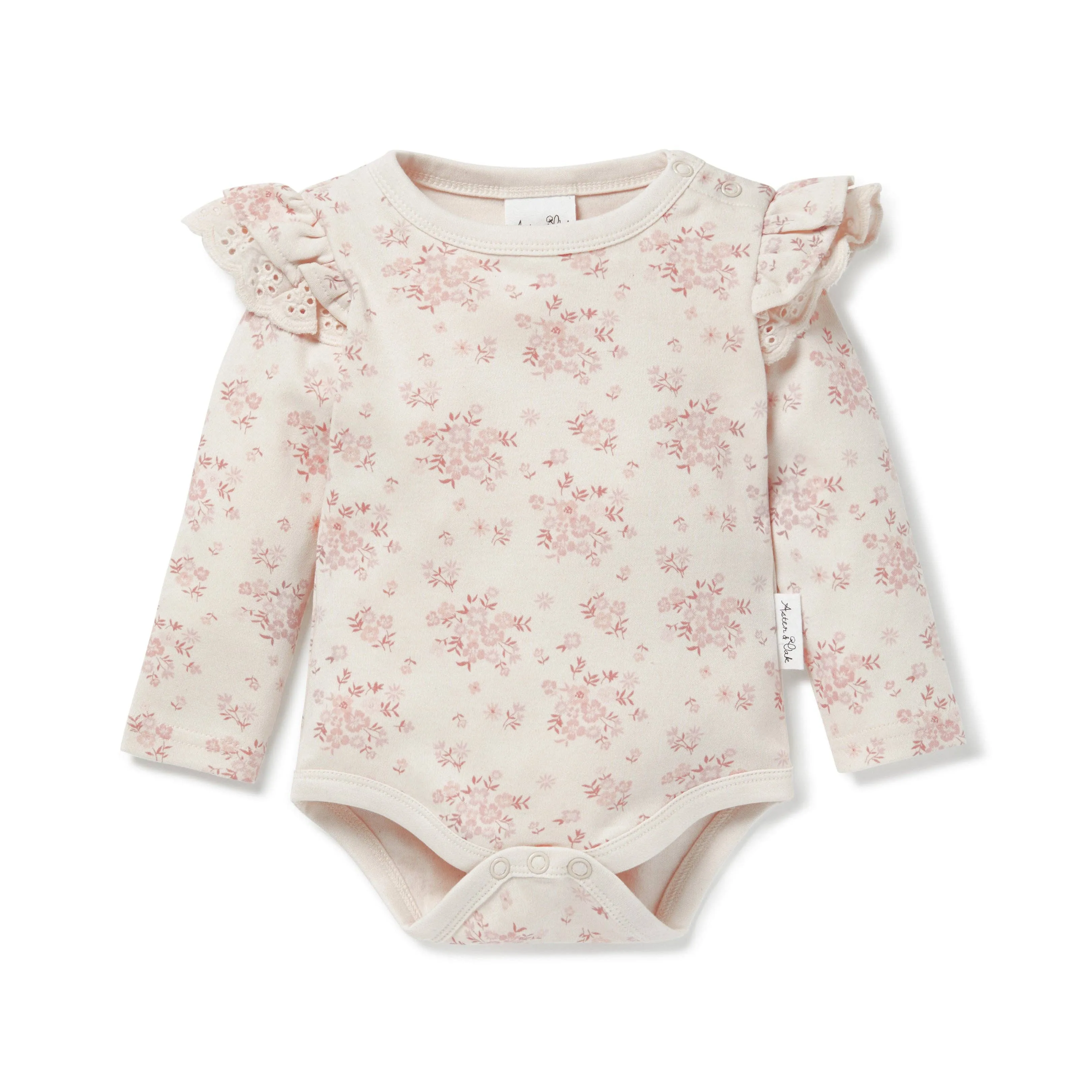 Emmy Floral Flutter Onesie