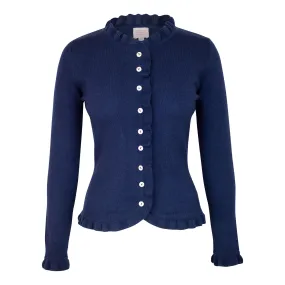 EV Sarah Cashmere Frill Cardigan 56095